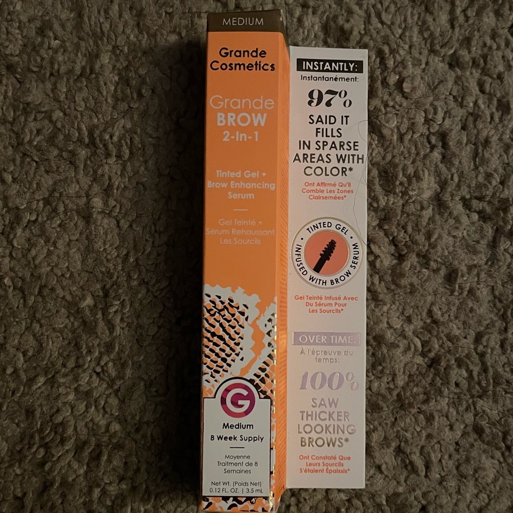 Grande Cosmetics Grande Brow 2-in-1 Tinted Gel Medium